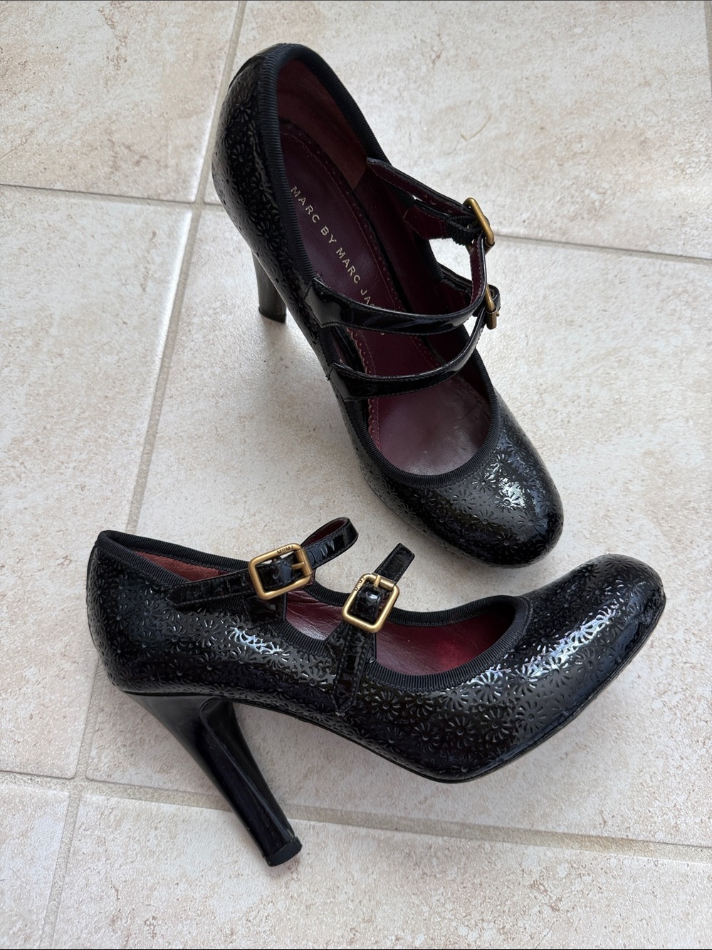Marc by Marc Jacobs Black Mary Jane Heels